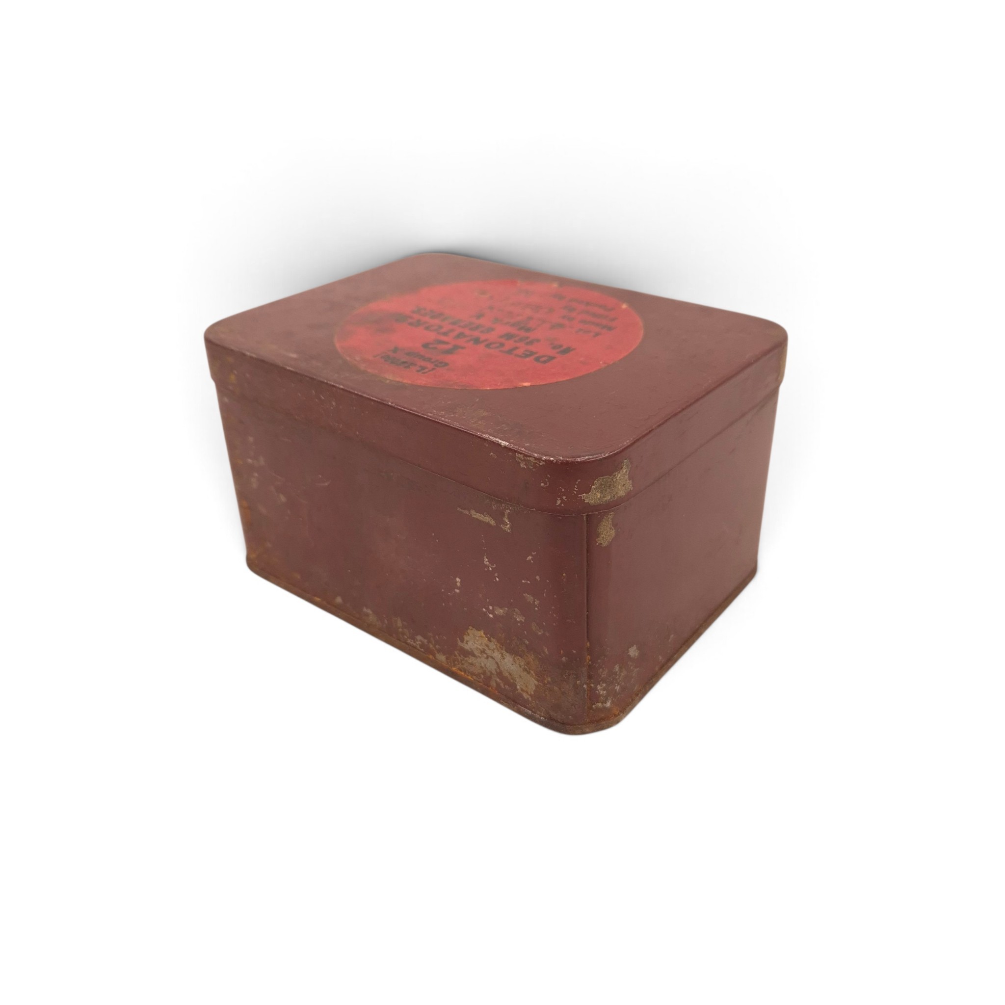 No.36 Mills Bomb Grenade Detonator Tin - Empty - Image 4