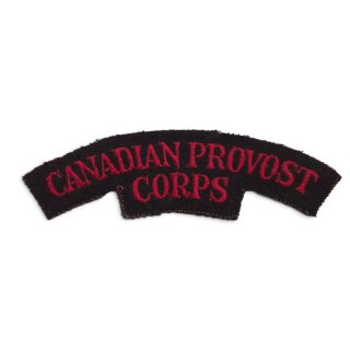 Canadian Provost Corps – Embroidered shoulder title