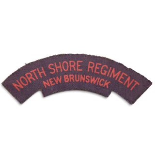 North Shore Regiment – Printed shoulder title