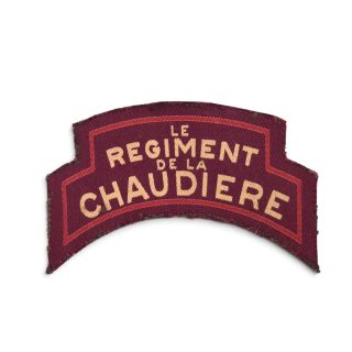 Le Regiment de la Chaudiere – Printed shoulder title