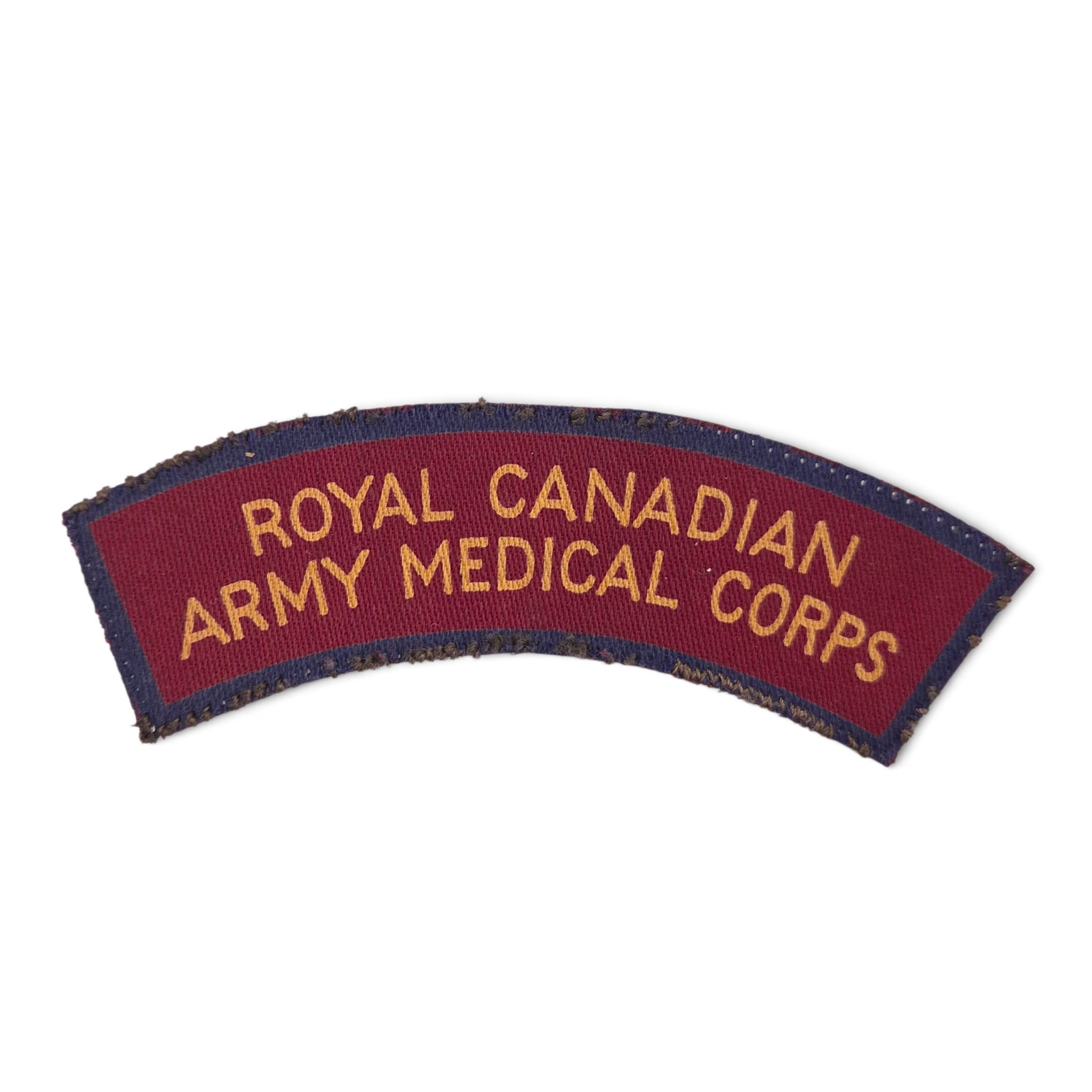 Royal Canadian Army Medical Corps - Printed shoulder title
