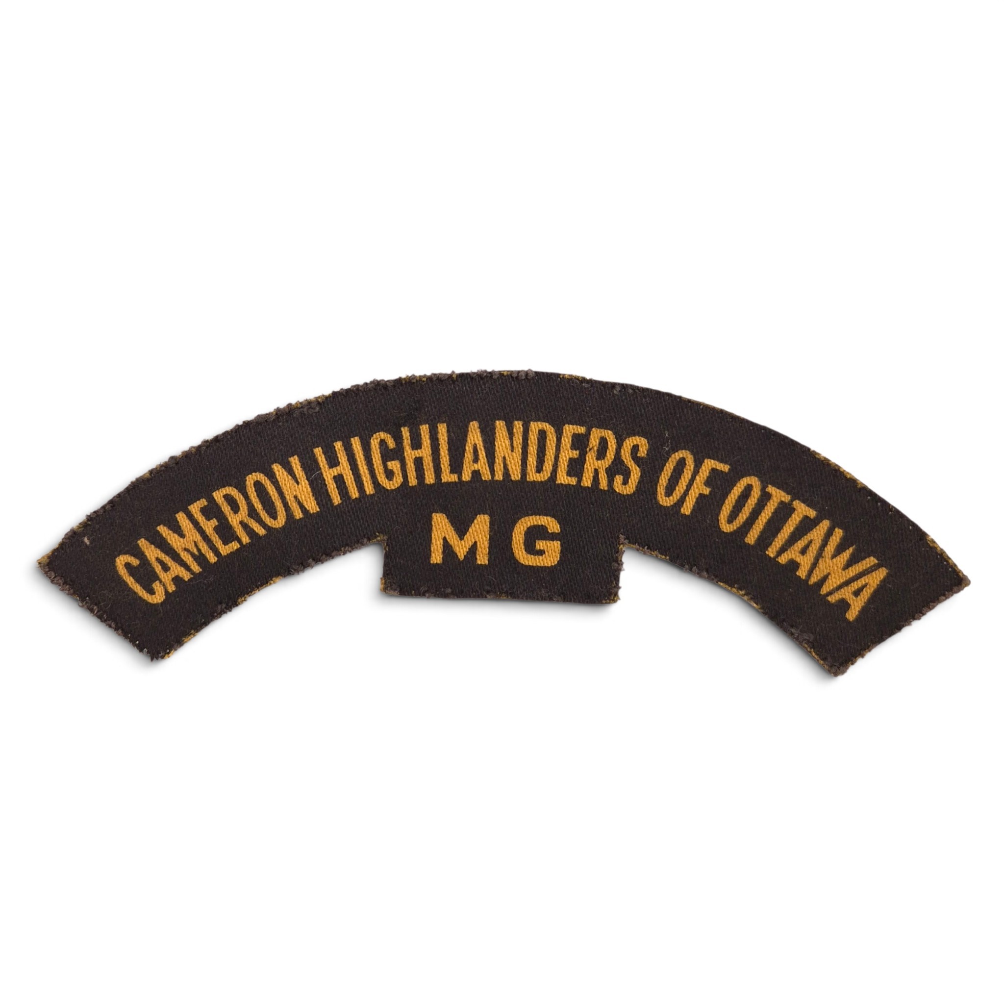 Cameron Highlanders of Ottawa - Printed shoulder title