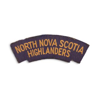 North Nova Scotia Highlanders – Printed shoulder title