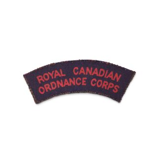 Royal Canadian Ordnance Corps – Printed shoulder title