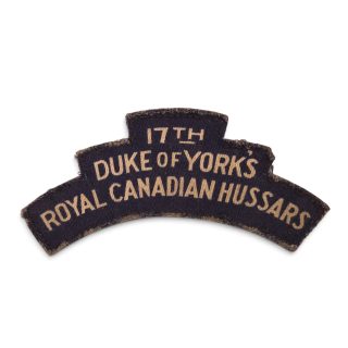 17th Duke of York’s (RCH) – Printed shoulder title
