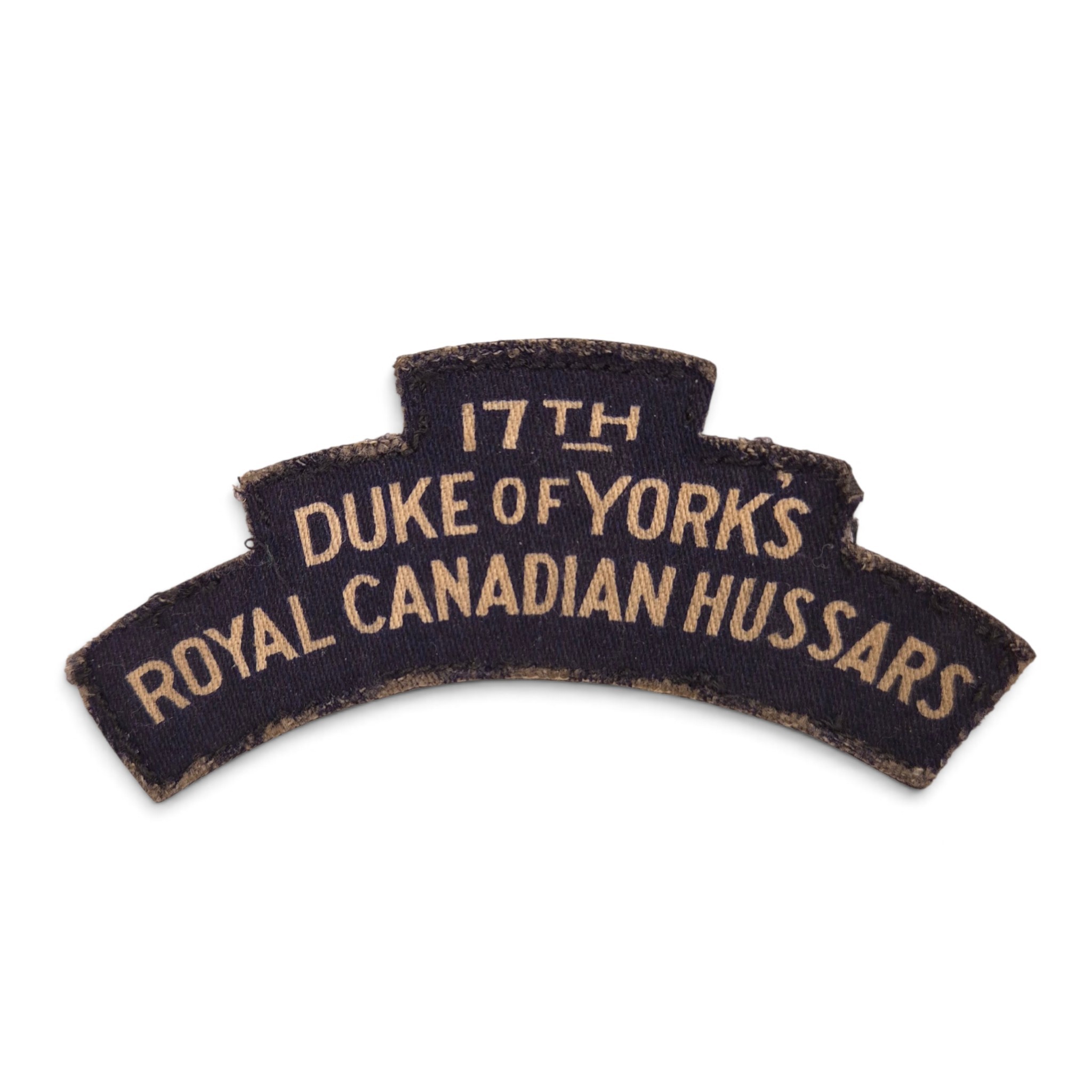 17th Duke of York's (RCH) - Printed shoulder title