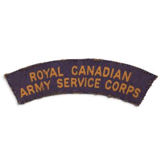 Royal Canadian Army Service Corps – Printed shoulder title