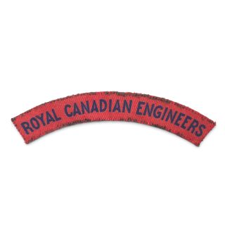 Royal Canadian Engineers – Printed shoulder title