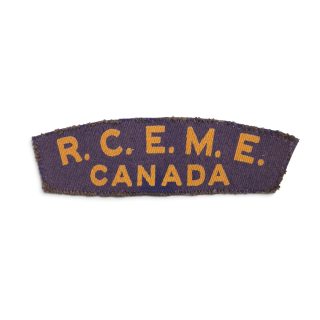 Royal Canadian Electrical Mechanical Engineers – Printed shoulder title