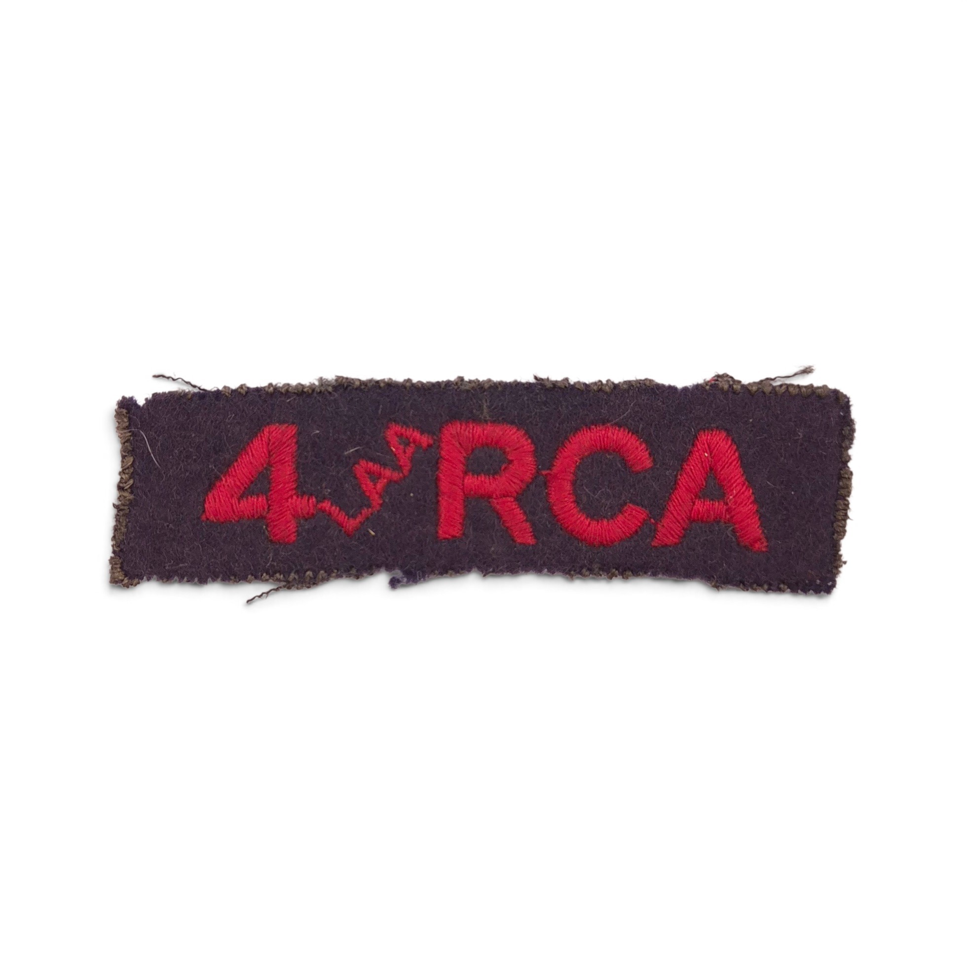 4th Light Anti Aircraft RCA - Embroidered shoulder title
