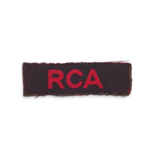 Royal Canadian Arillery – Printed shoulder title