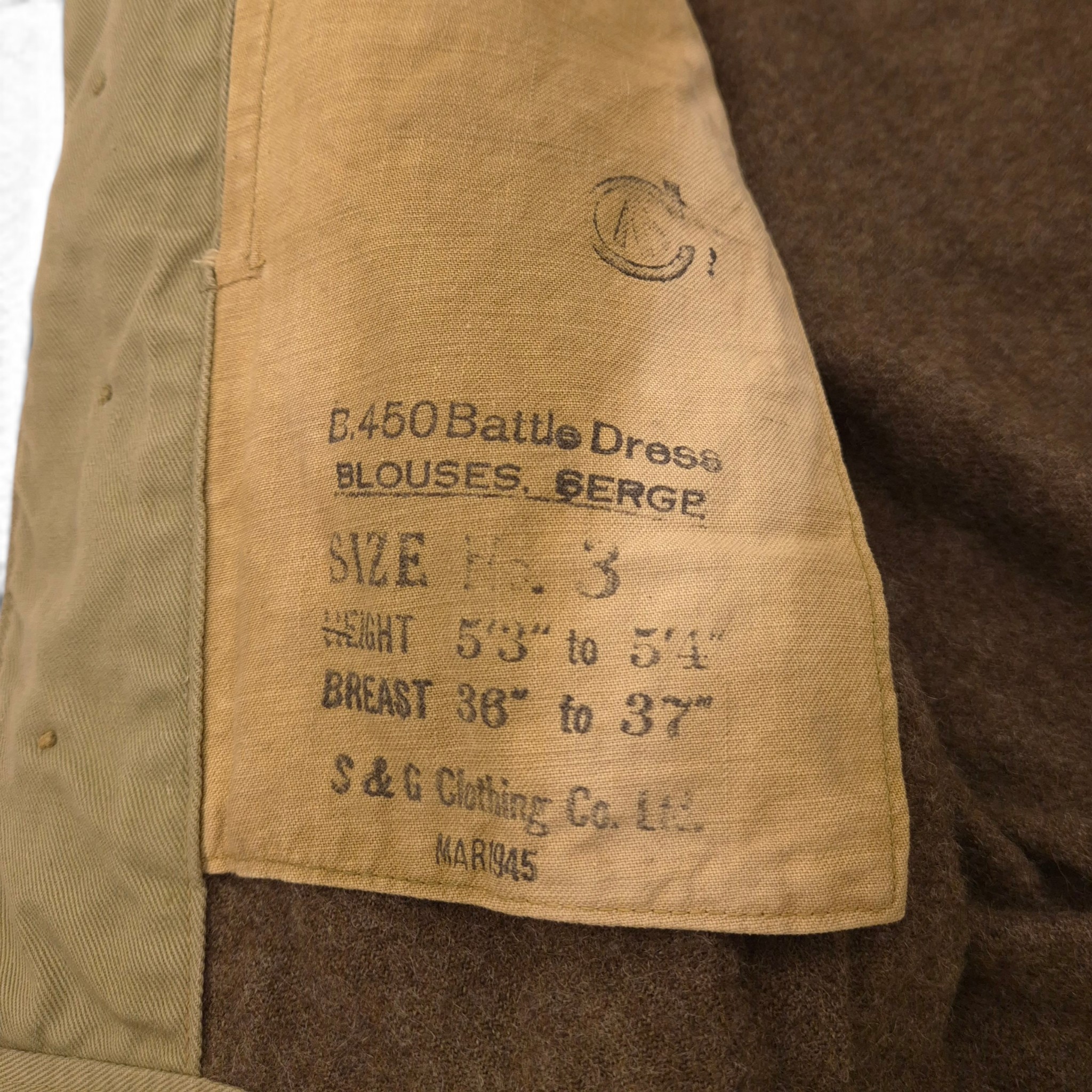 Royal Canadian Army Service Corps - Battle Dress Jacket - Image 6