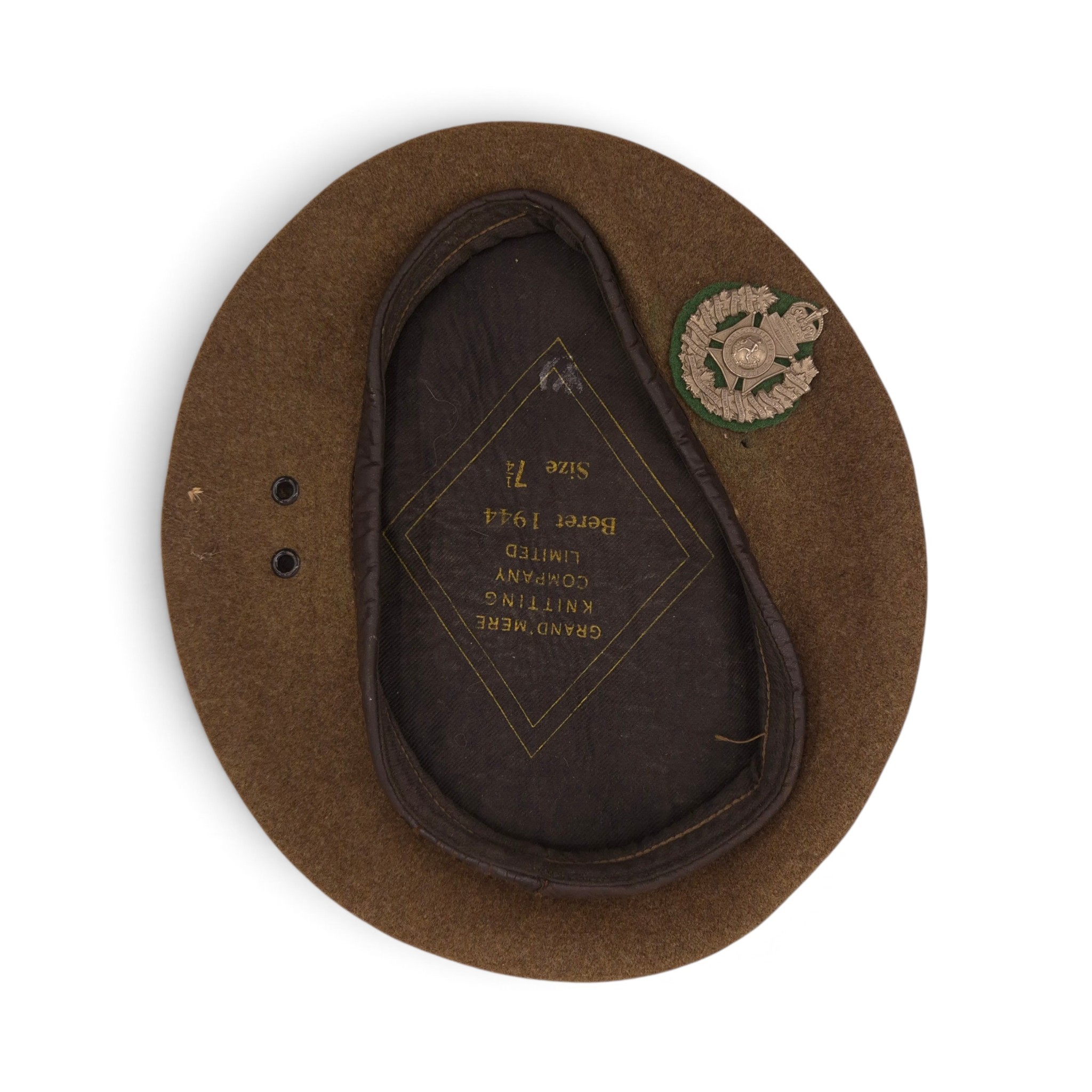 Royal Winnipeg Rifles Beret - 1944