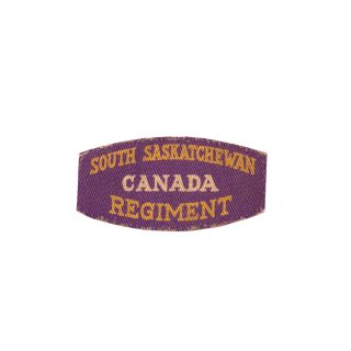 South Saskatchewan Regiment – Printed shoulder title