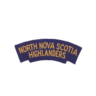 North Nova Scotia Highlanders – Printed shoulder title