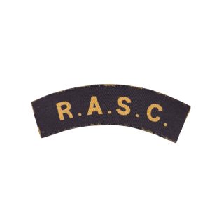 Royal Army Service Corps – Printed shoulder title