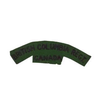 British Columbia Regiment – Embroidered shoulder title