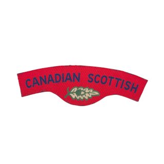 Canadian Scottish Regiment – Printed shoulder title