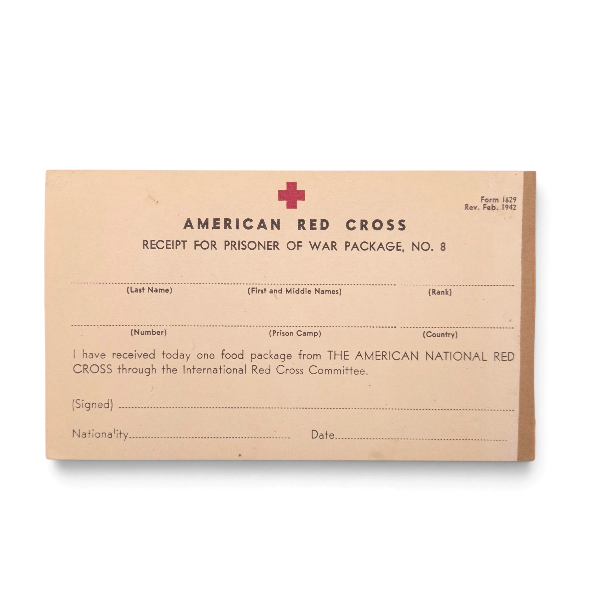 Prisoners of War Post - Including Red Cross POW food package lists - Image 6