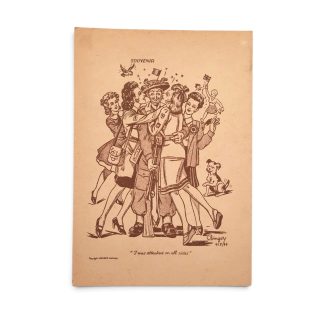 British/Canadian Souvenir Postcard – Printed in Antwerp