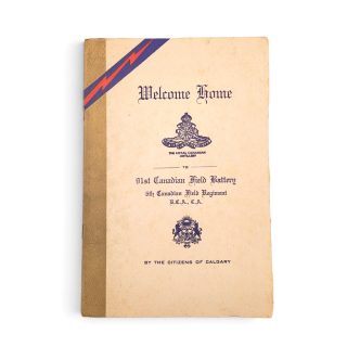 6th Field Regiment “Welcome Home” Souvenir Programme