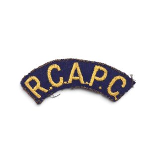 Royal Canadian Army Pay Corps – Embroidered shoulder title