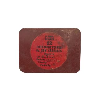 No.36 Mills Bomb Grenade Detonator Tin – Empty