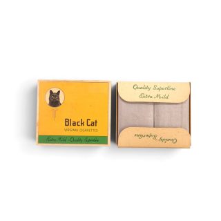 Canadian “Black Cat” Cigarettes – Complete Pack with Wrapped Cigarettes