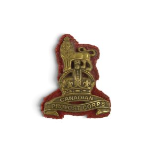 Canadian Provost Corps – Cap badge with backing