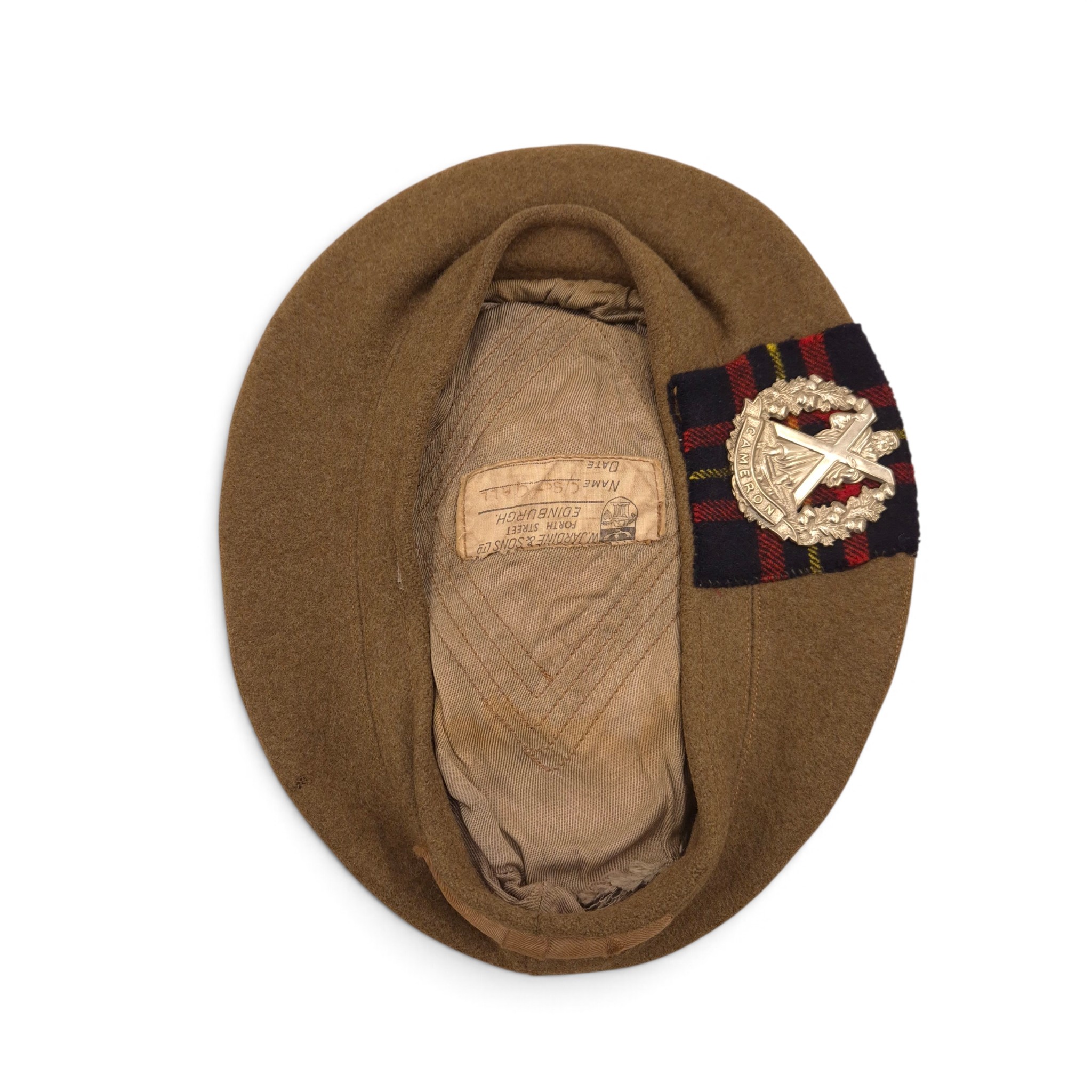 Cameron Highlanders Tam O’Shanter - C/Sgt. Gall - Image 2