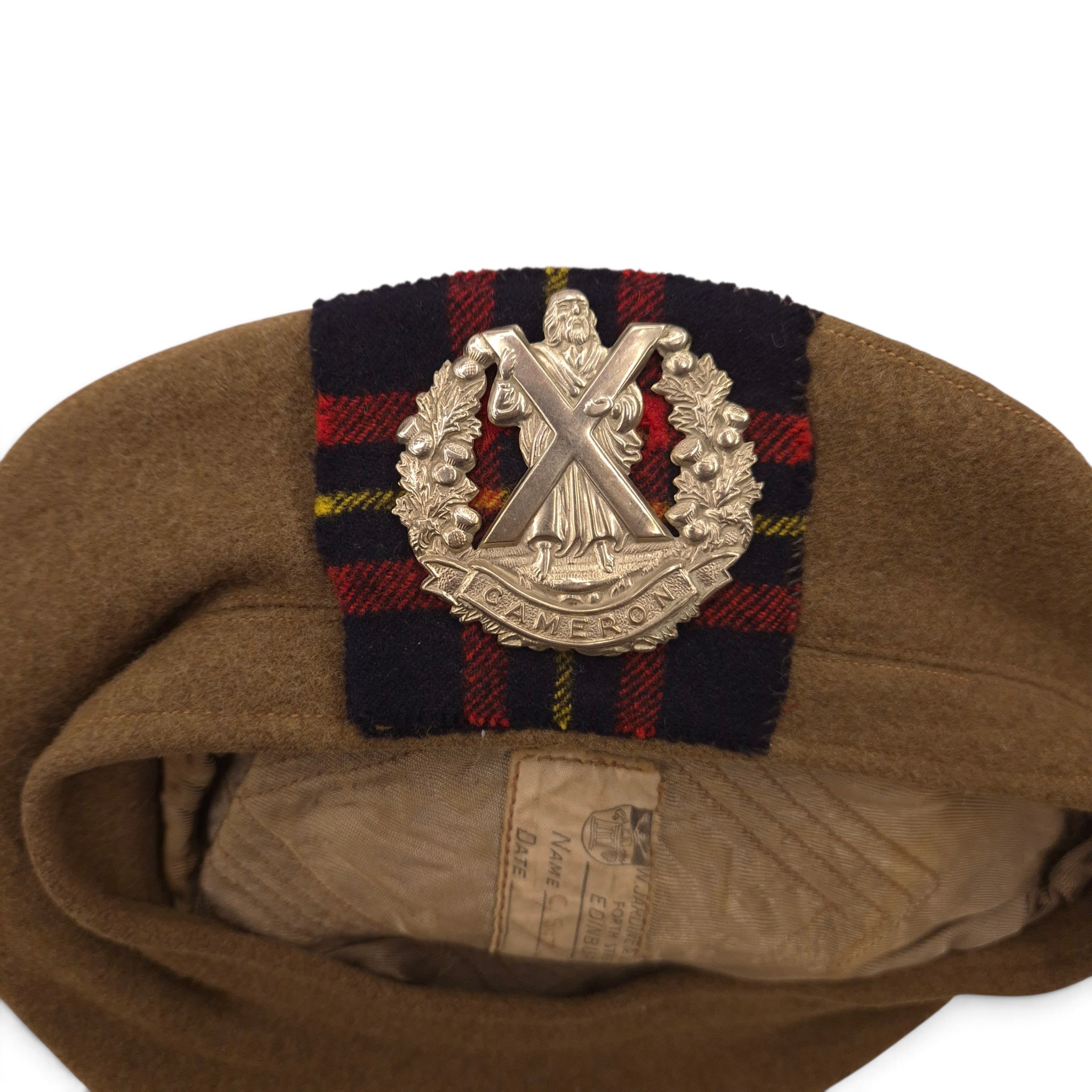 Cameron Highlanders Tam O’Shanter - C/Sgt. Gall - Image 4