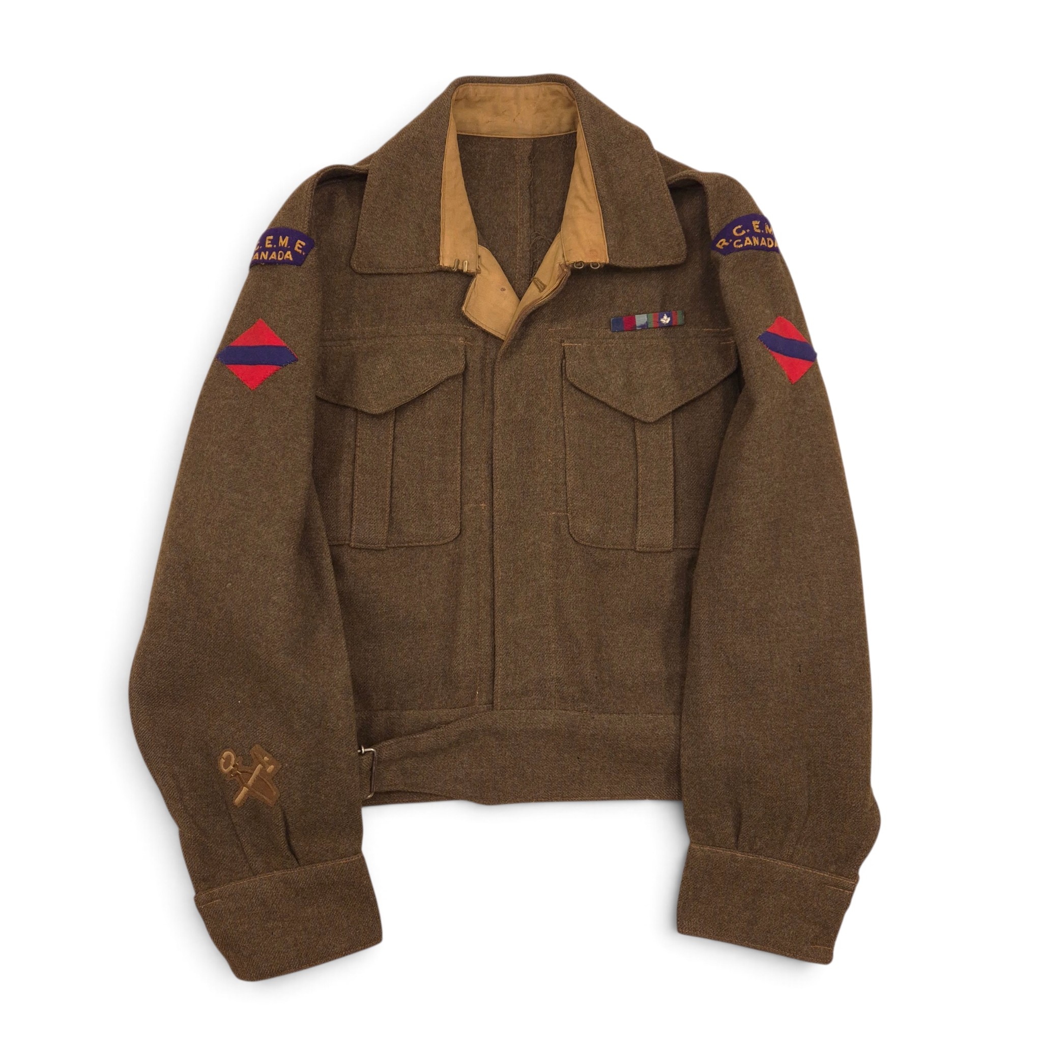 RCEME, 1st Canadian Army - Battle Dress Jacket and Trousers - Image 2
