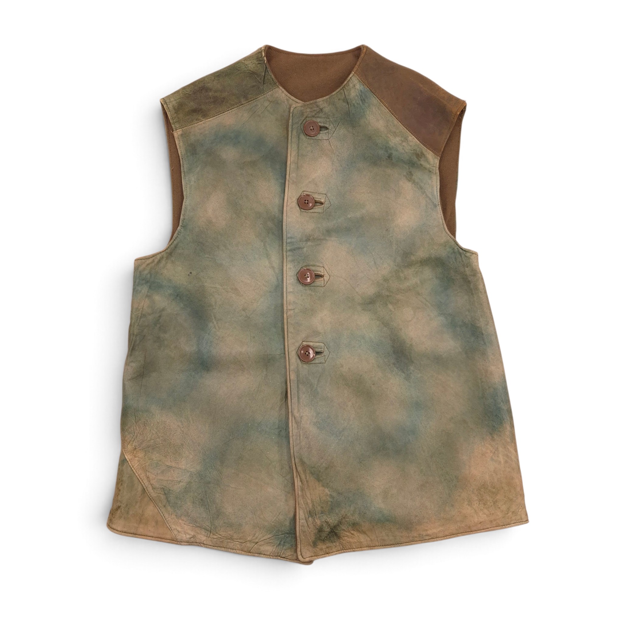 British Camouflaged Leather Jerkin - 1942