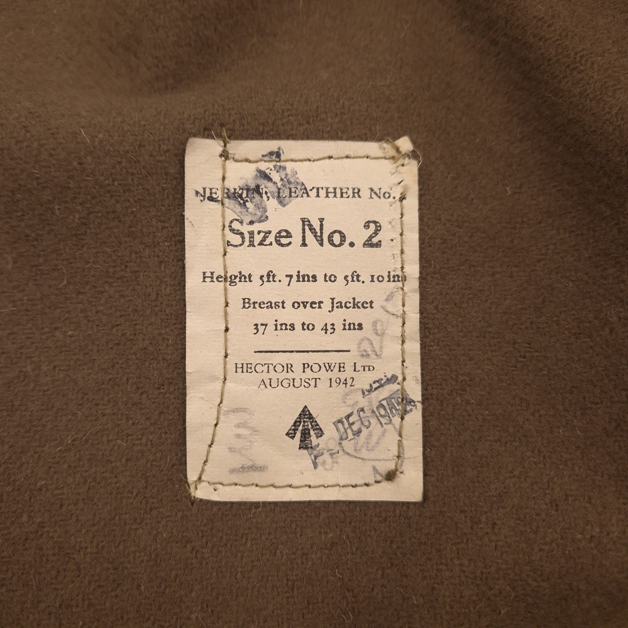 British Camouflaged Leather Jerkin - 1942 - Image 2