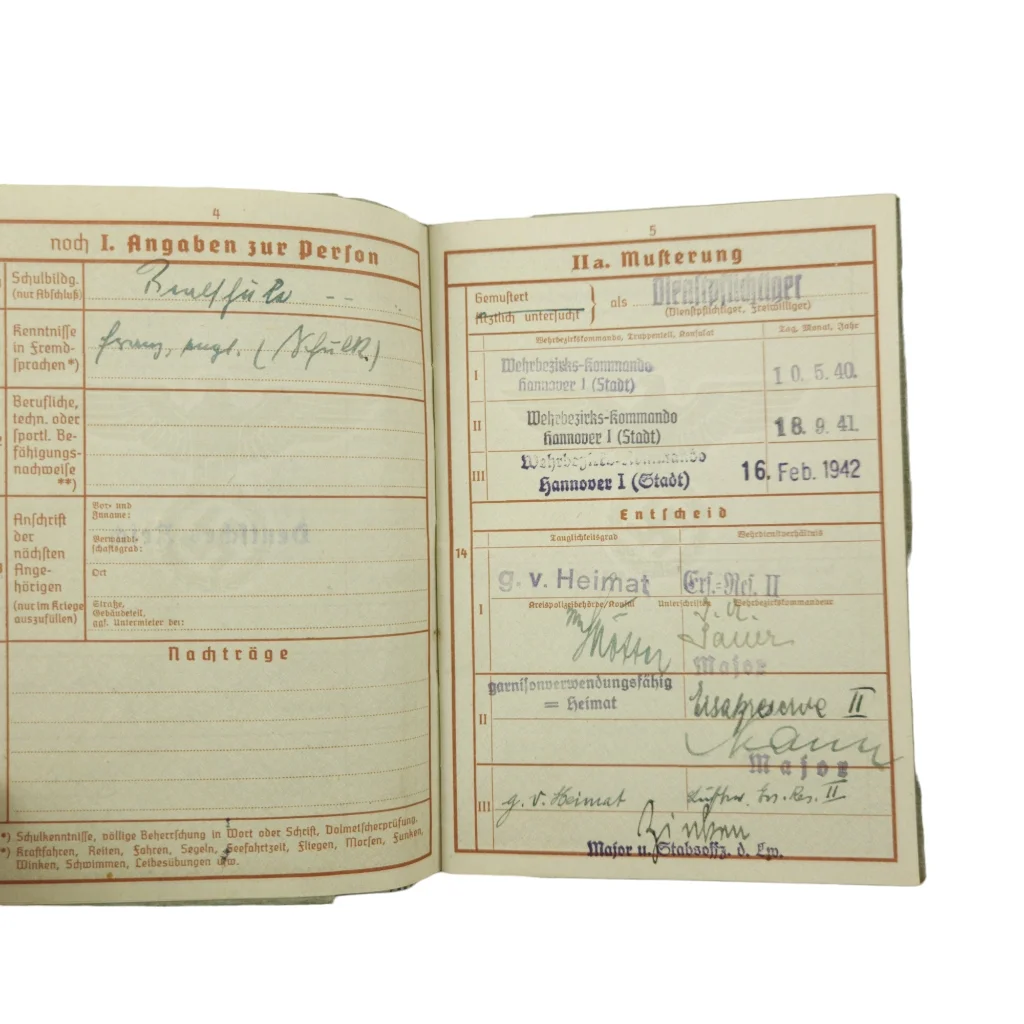Wehrmacht Wehrpass - Image 4