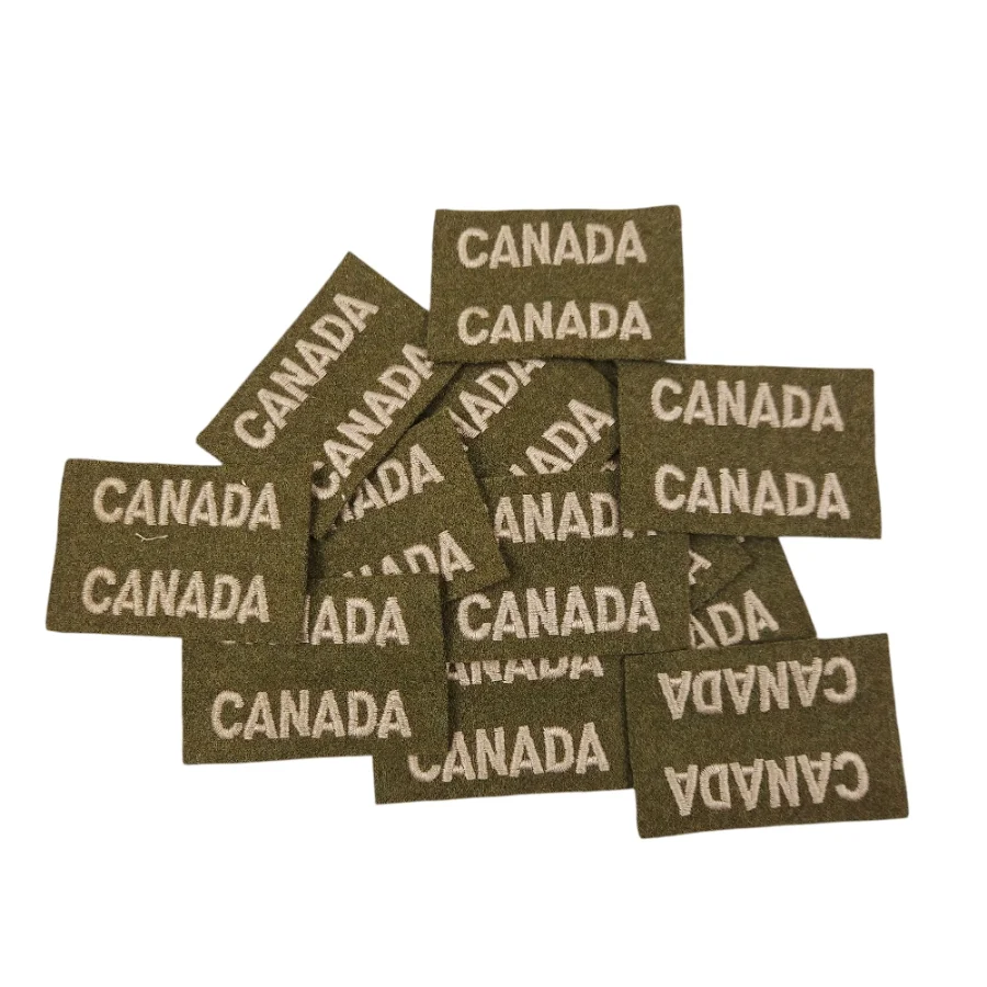 CANADA - Pair of uncut embroidered shoulder titles - Image 3