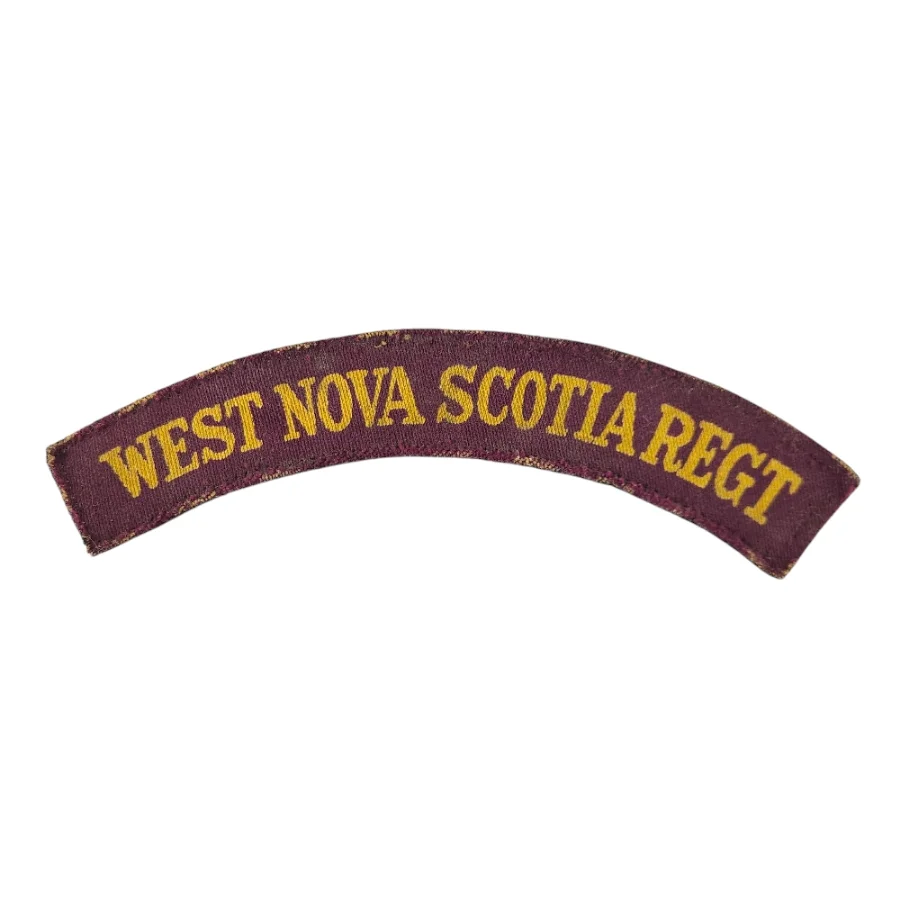 West Nova Scotia Regiment - Printed shoulder title