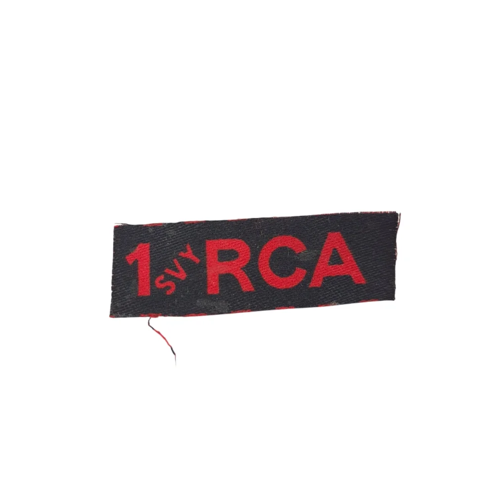 1st Survey Regiment RCA - Printed shoulder title