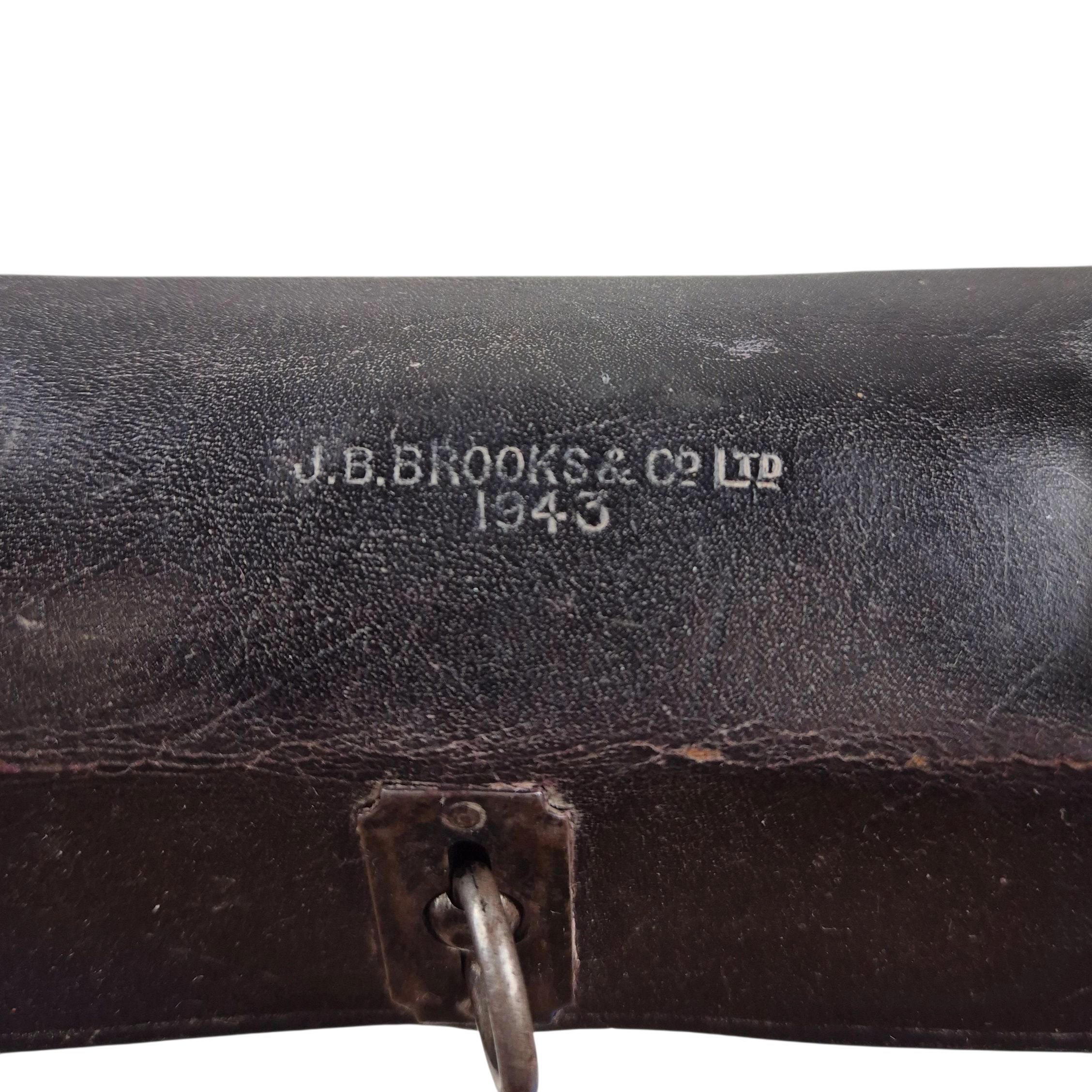 British Army Bicycle Leather Tool Pouch - BROOKS 1943 - Image 3