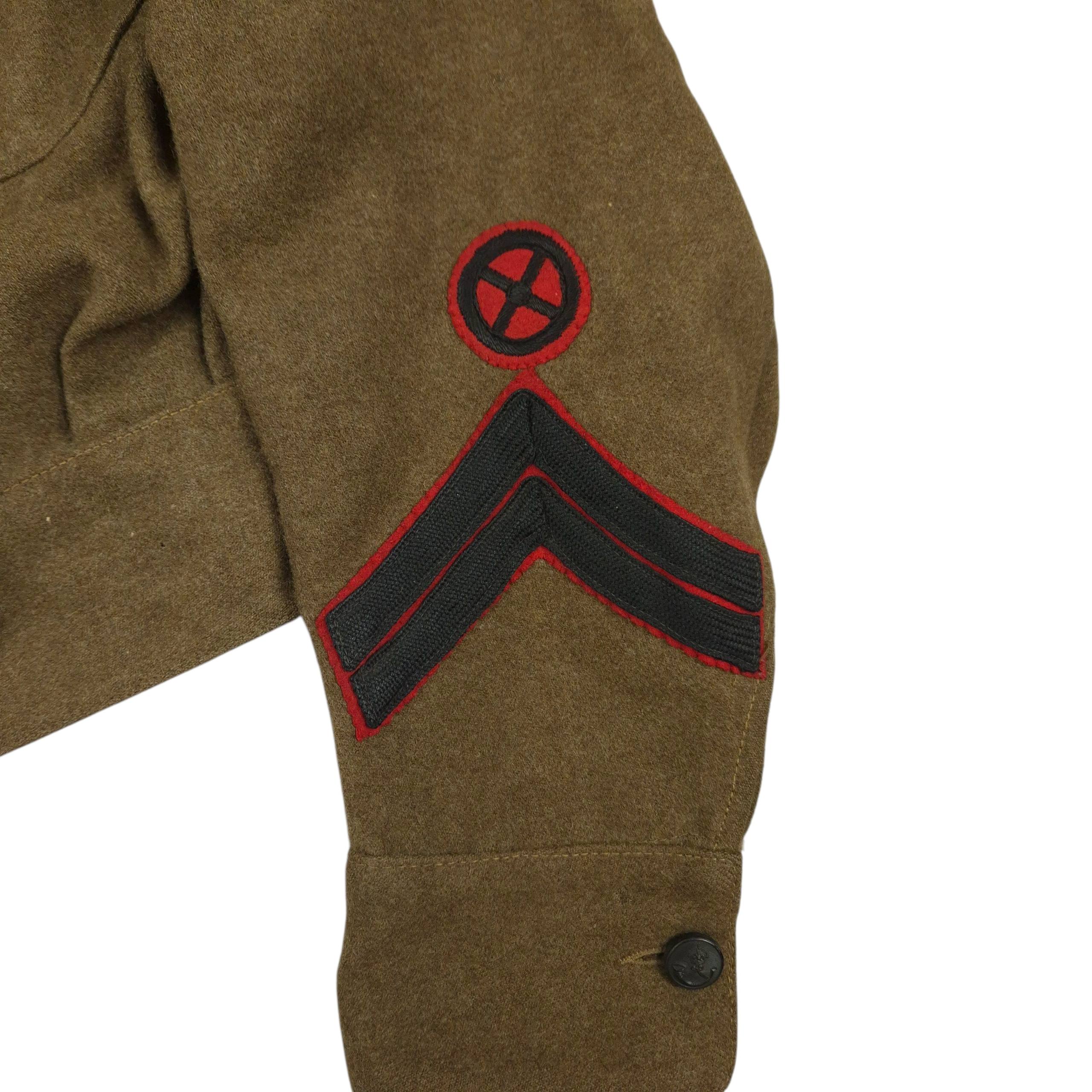 British P40 Battle Dress jacket - Corporal F. Milner - KRRC - Image 6