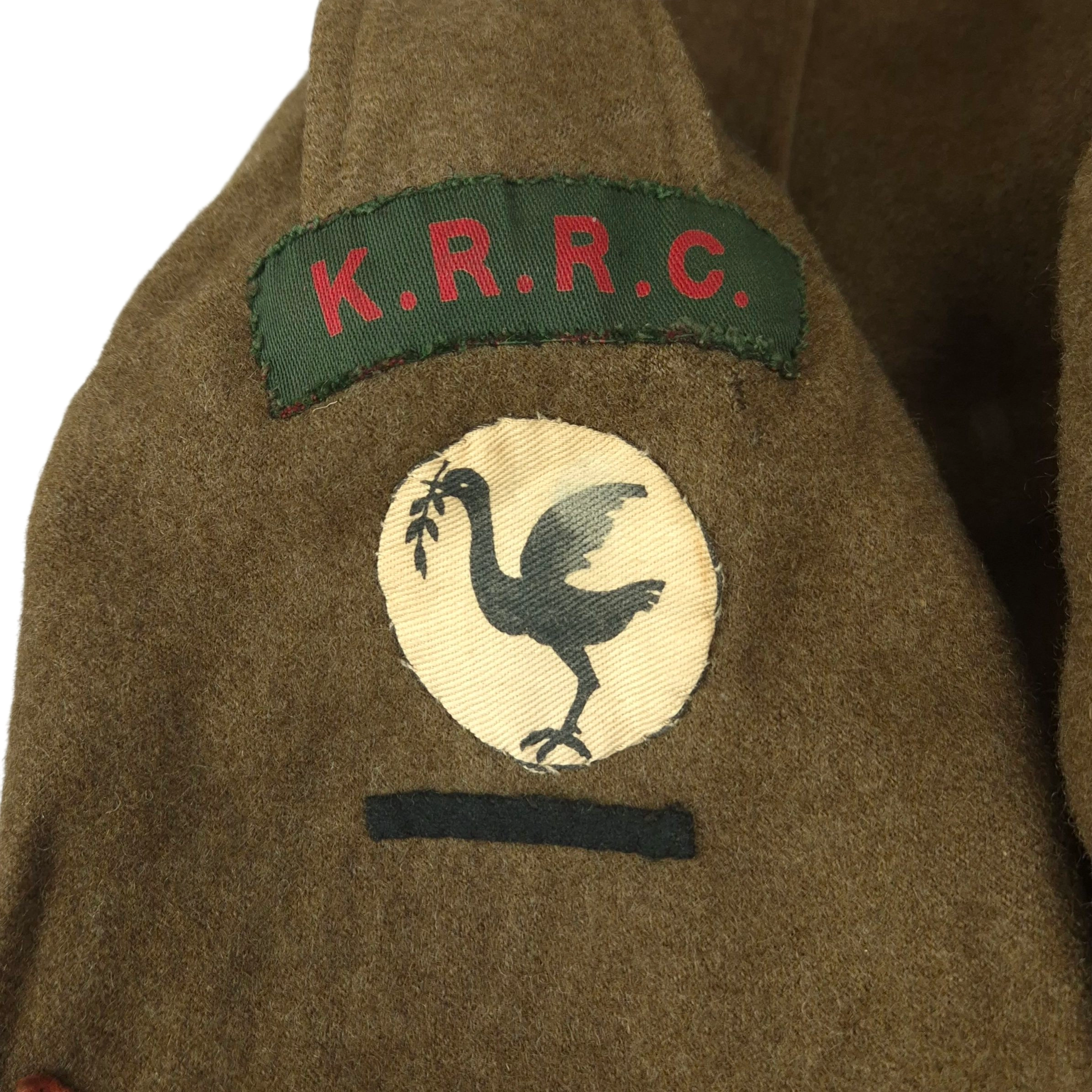 British P40 Battle Dress jacket - Corporal F. Milner - KRRC - Image 7