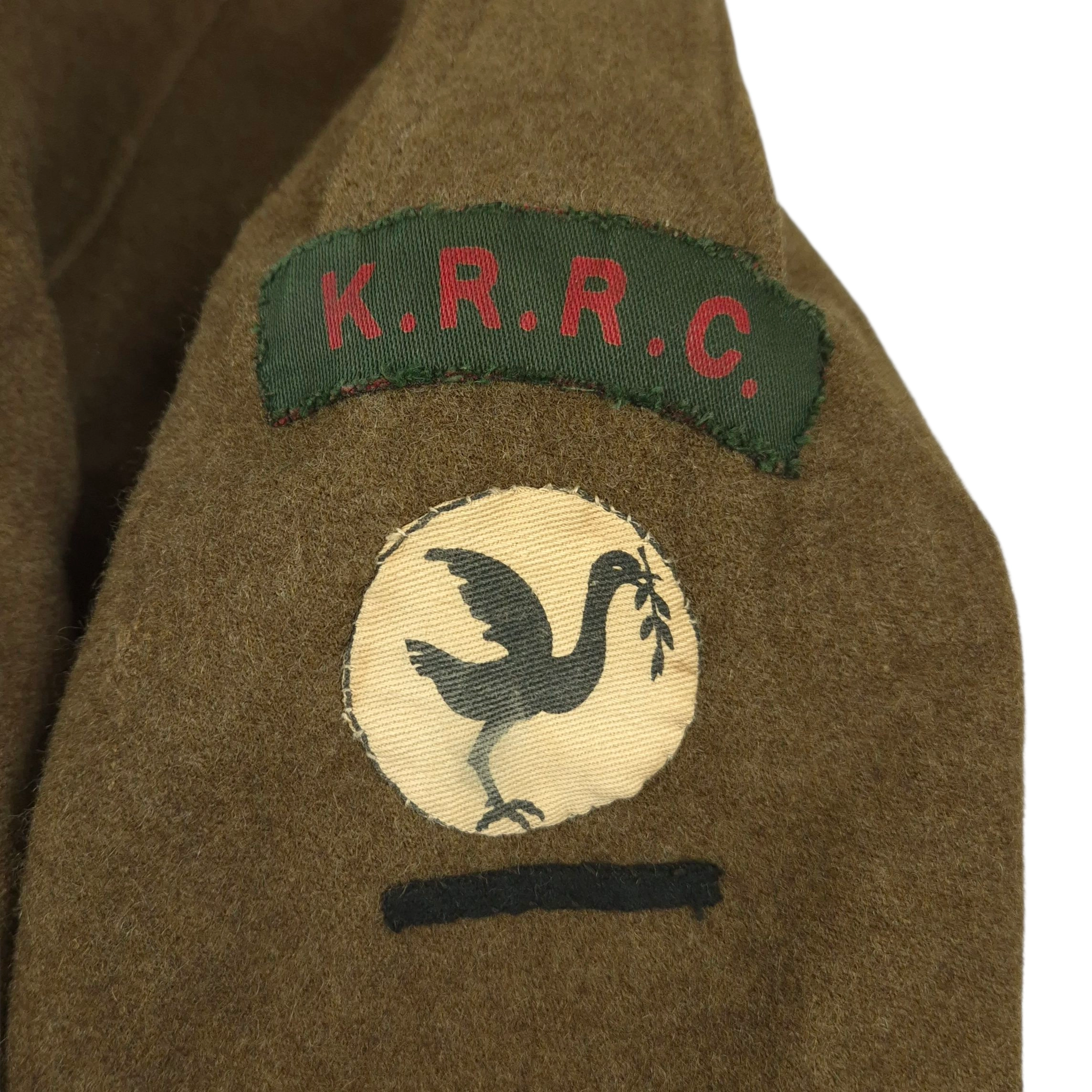 British P40 Battle Dress jacket - Corporal F. Milner - KRRC - Image 5