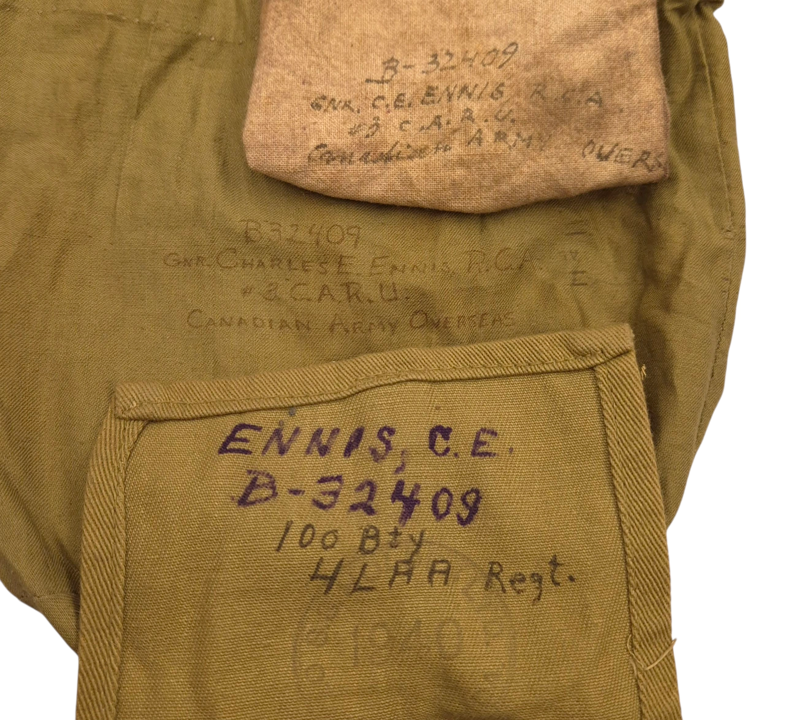 4th LAA RCA - Canadian Officer’s Grouping – Lieutenant Charles E. Ennis. - Image 16