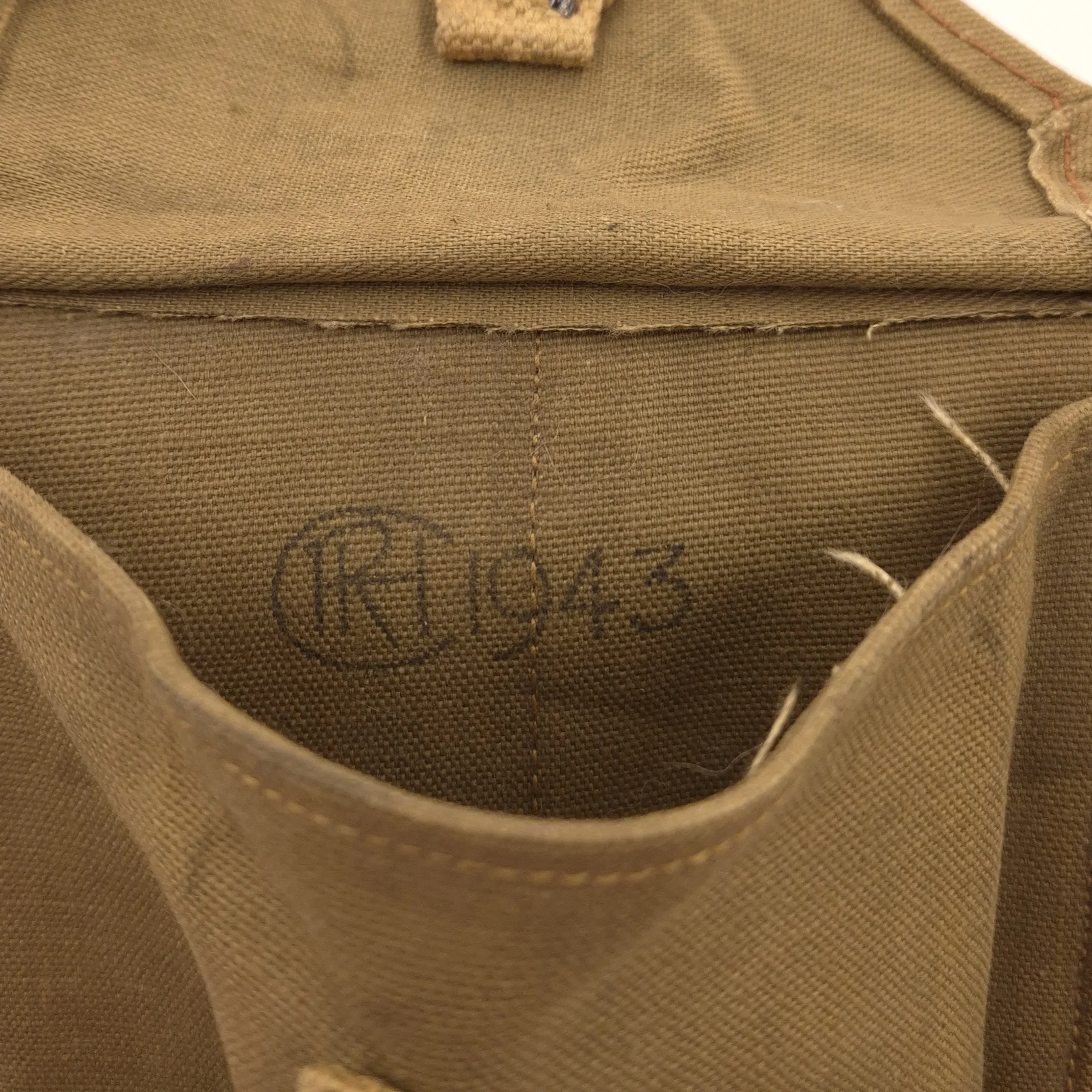Canadian Bren Spare Barrel Bag - Dated 1943 - Image 3