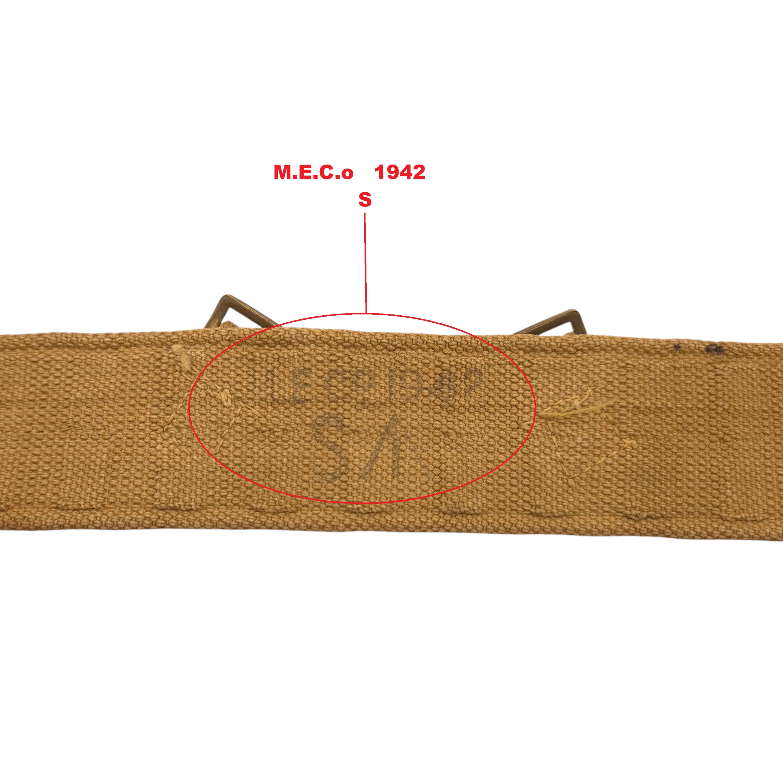 British P37 Web Belt - MECo 1942 - Image 2
