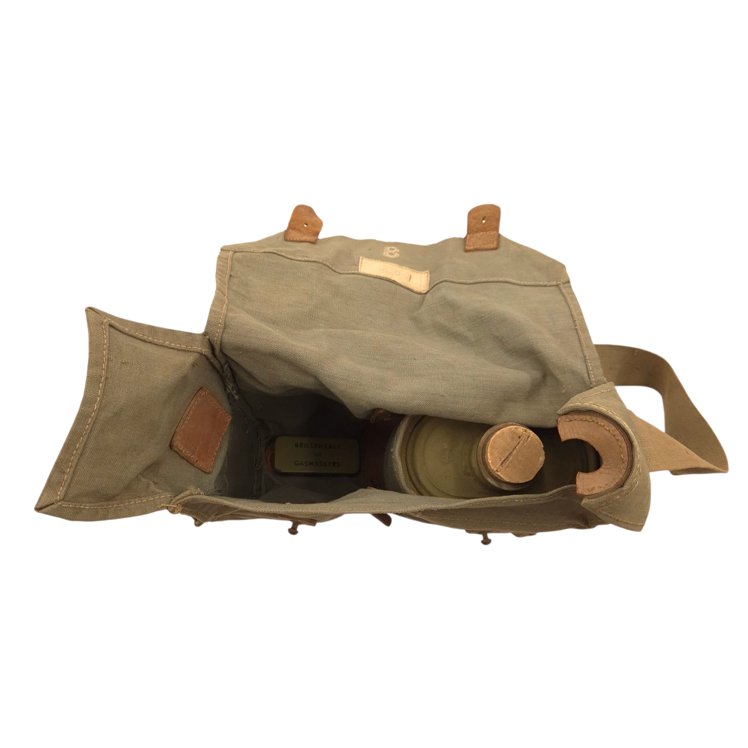 Dutch Gasmask Carrying Bag with Filter and Cleaning Kit - Image 5