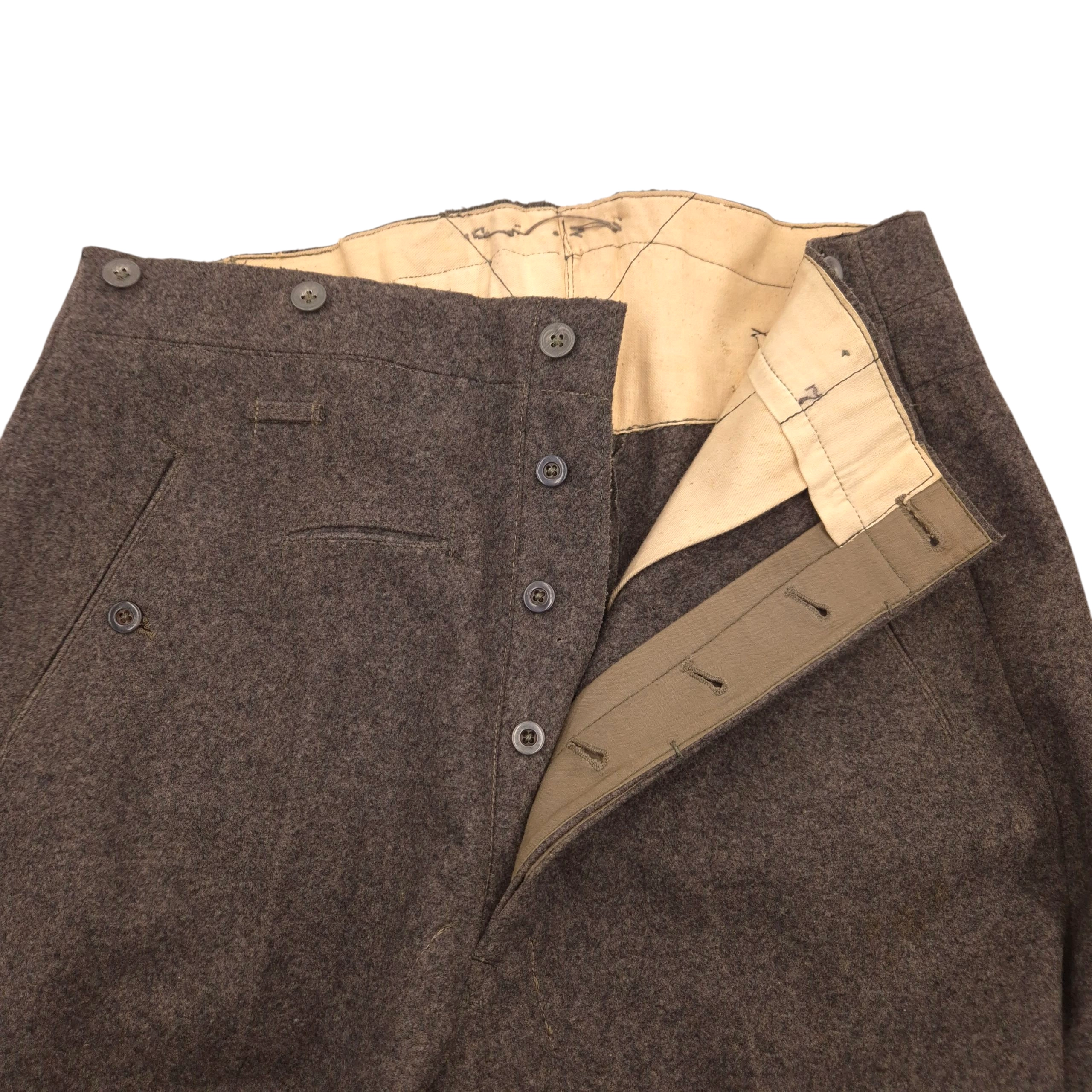 Wehrmacht (Heer) M40 Field Trousers - Dated 1942 - Image 8