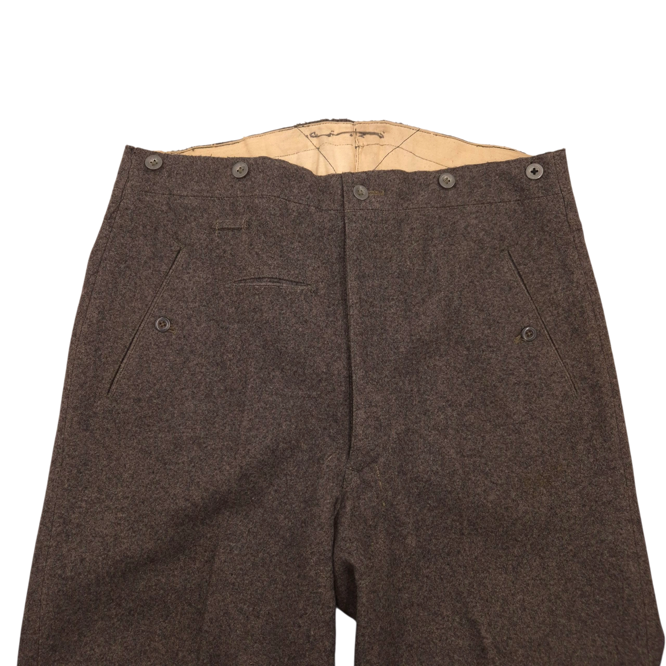 Wehrmacht (Heer) M40 Field Trousers - Dated 1942 - Image 13