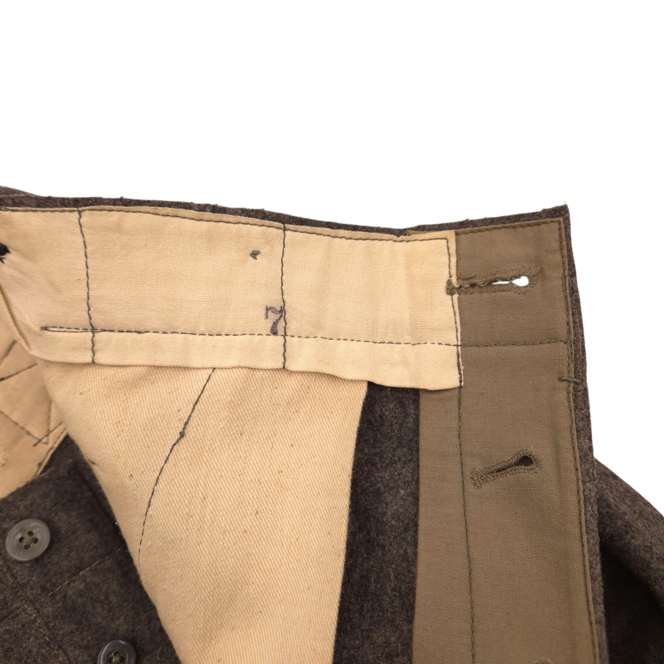 Wehrmacht (Heer) M40 Field Trousers - Dated 1942 - Image 6