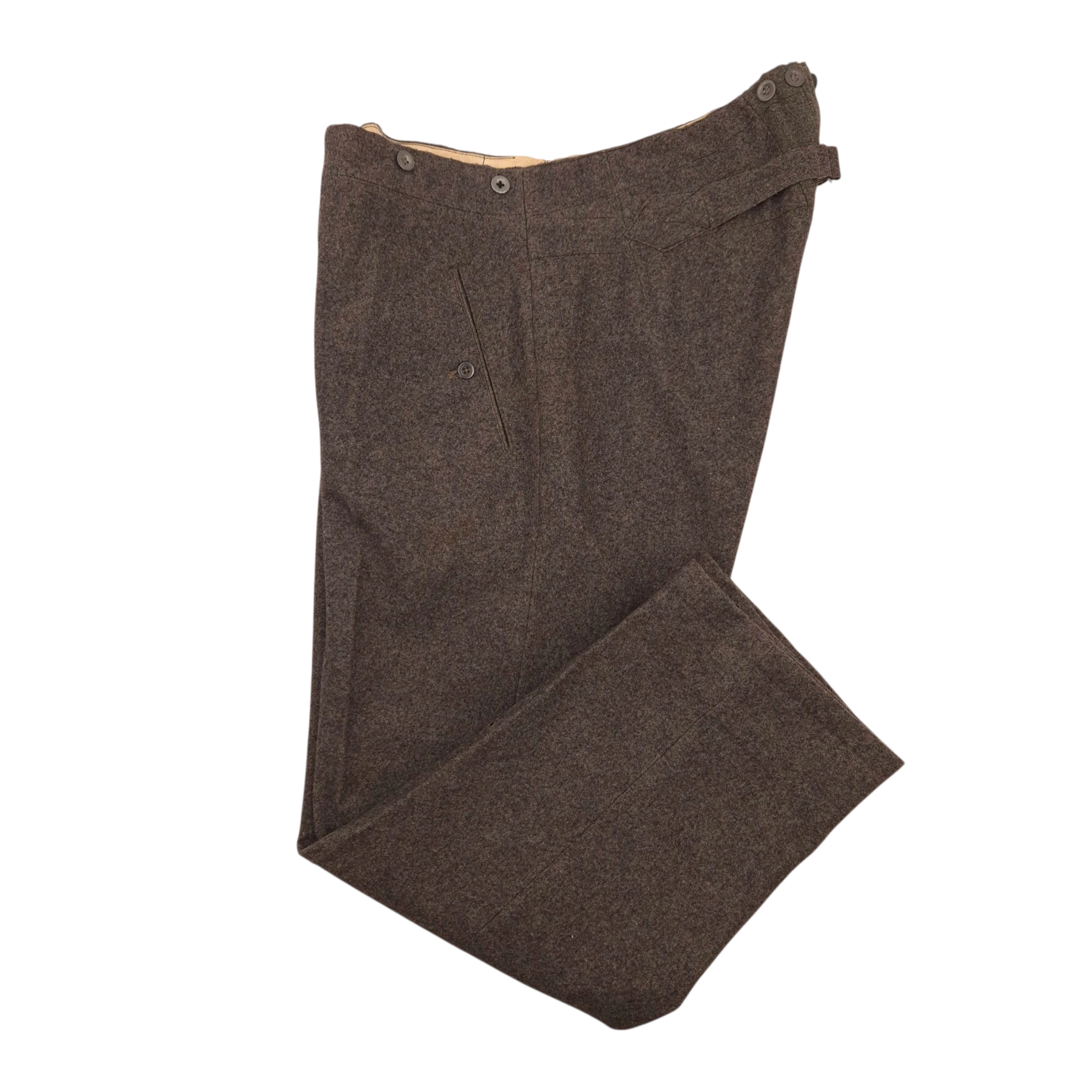 Wehrmacht (Heer) M40 Field Trousers - Dated 1942 - Image 5